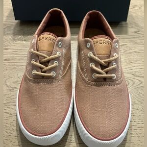 Sperry Striper Cvo Slub Color Taupe Size 7.5